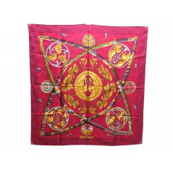 FOULARD HERMES DAIMYO PRINCES DU SOLEIL LEVANT CARRE EN SOIE JACQUARD SCARF 350€