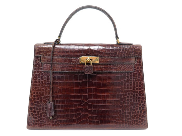 sac a main hermes kelly 32 sellier en cuir de