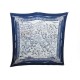 FOULARD HERMES LIBRES COMME L AIR CARRE PLISSE ANNIE FAIVRE SOIE BLEU SCARF 350€