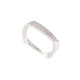 BAGUE TIFFANY & CO TORQUE T56 DIAMANTS 0.35CT & OR BLANC 18K DIAMONDS RING 2400€