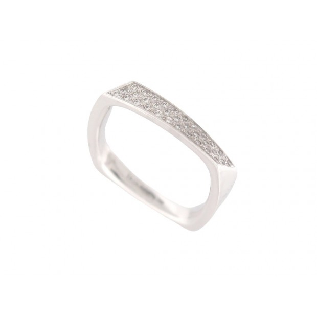 BAGUE TIFFANY & CO TORQUE T56 DIAMANTS 0.35CT & OR BLANC 18K DIAMONDS RING 2400€