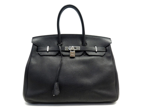 sac a main hermes birkin 35 h027767ck cuir togo acier