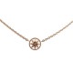 NEUF COLLIER CHRISTIAN DIOR ROSE DES VENTS XS OR ROSE 18K DIAMANT GOLD NECKLACE