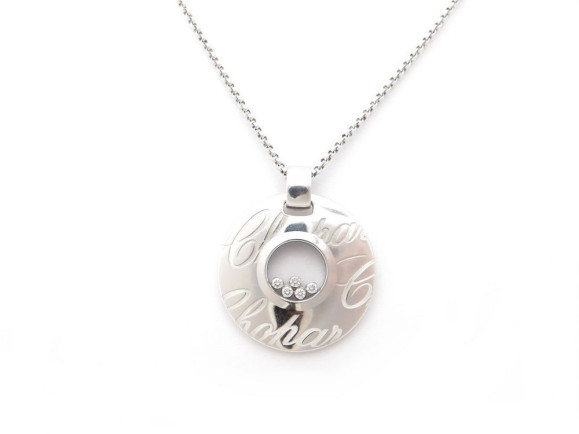 collier chopard chopardissimo pendentif en or blanc