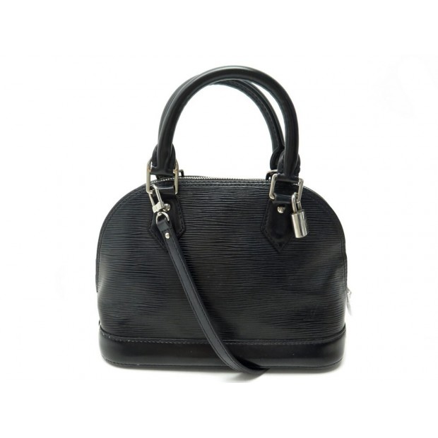 SAC A MAIN ALMA BB CUIR EPI NOIR BANDOULIERE M40862 LEATHER HAND BAG PURSE 1550€