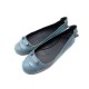 CHAUSSURES BALENCIAGA CLASSIC BALLERINES 37.5 CUIR BLEU SCARPA ARENA SHOES 385€