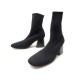 NEUF BOTTINES CELINE CHAUSSETTES 38 EN TISSU NOIR NEW BLACK SOCKS BOOTS 900€