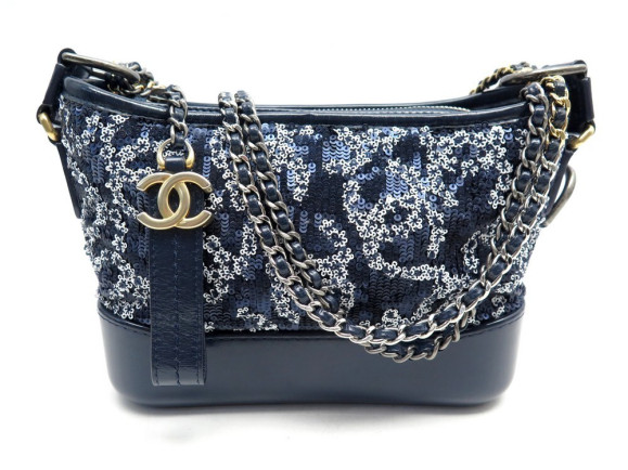 sac a main chanel gabrielle pm 2019 en cuir sequins