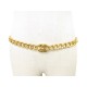 VINTAGE CEINTURE CHANEL T 80 CHAINE GOURMETTE FERMOIR SAC TIMELESS DORE BELT