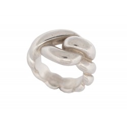 BAGUE HERMES TORSADEE 55 EN ARGENT MASSIF 925 ARGENTE SILVER RING 400€