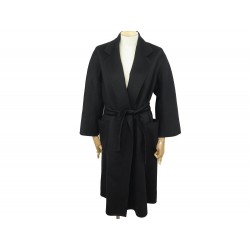 NEUF MANTEAU MAX MARA LUDMILLA 1016052906 S 36 CACHEMIRE NOIR BLACK COAT 4950€