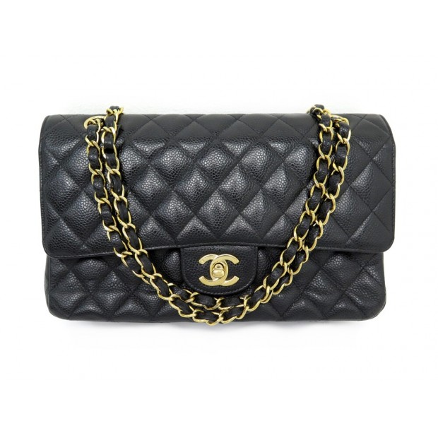 SAC A MAIN CHANEL TIMELESS CLASSIQUE MEDIUM CUIR CAVIAR LEATHER HAND BAG 9700€