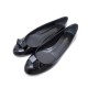 NEUF CHAUSSURES LOUIS VUITTON BALLERINES CUBIC 39 CUIR NOIR BOITE SHOES 550€