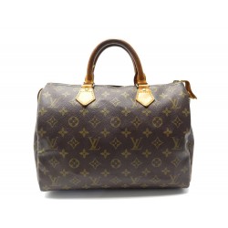 LOUIS VUITTON M41108 SPEEDY 30 MONOGRAM CANVAS NON STRAP BOWLING HANDBAG