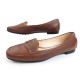 CHAUSSURES MOCASSINS TOD S 37.5 IT 38.5 FR CUIR MARRON BOITE LOAFERS SHOES 440€