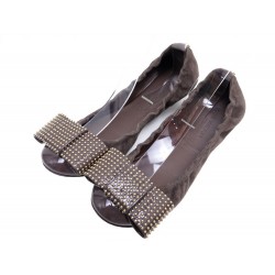 NEUF CHAUSSURES LOUIS VUITTON BALLERINES DANCING 39 EN VEAU VELOURS SHOES 475€
