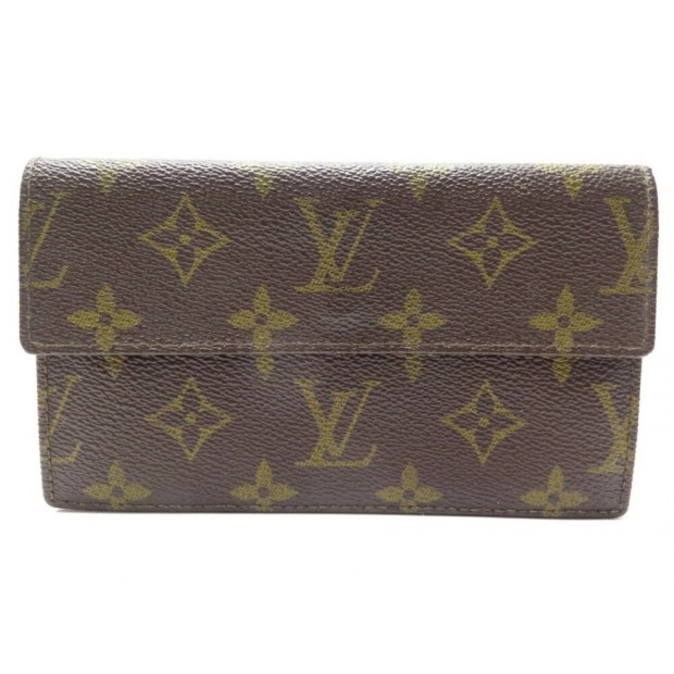 VINTAGE PORTEFEUILLE LOUIS VUITTON EN TOILE MONOGRAM PORTE MONNAIE WALLET 500€