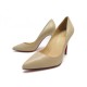 CHAUSSURES CHRISTIAN LOUBOUTIN ESCARPINS KATE 100 35.5 BEIGE PUMP SHOES 695€