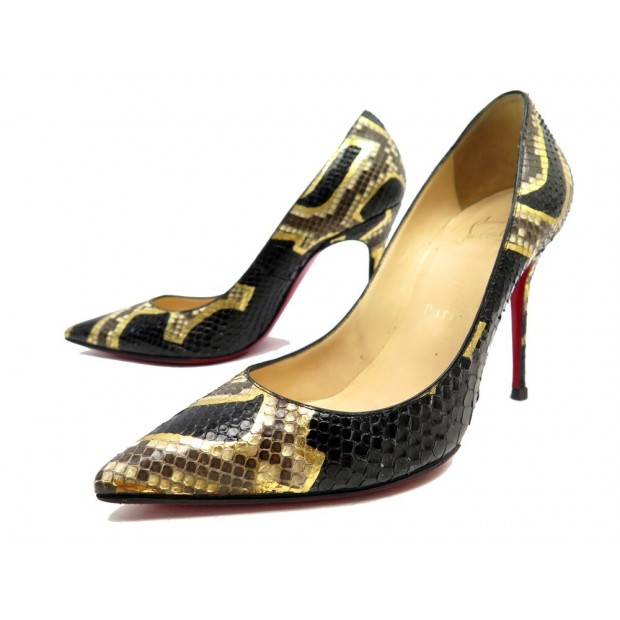 CHAUSSURES CHRISTIAN LOUBOUTIN KATE ESCARPINS 36.5 EN CUIR PYTHON SHOES 1020€