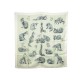 VINTAGE FOULARD HERMES LES RENARDS 1955 DE PORET CARRE EN SOIE SILK SCARF 350€
