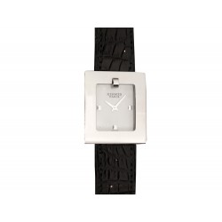 MONTRE HERMES BELT BE1.210 QUARTZ 30MM ACIER WATCH 2 BRACELET CROCO & CUIR 3400€