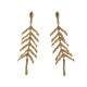 NEUF BOUCLES D'OREILLES CHLOE FLECHES METAL DORE GOLDEN STEEL EARRINGS 450€