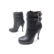 NEUF CHAUSSURES BALENCIAGA 229516 BOTTINES 38 CUIR NOIR LOW BOOTS SHOES 830€