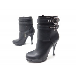 NEUF CHAUSSURES BALENCIAGA 229516 BOTTINES 38 CUIR NOIR LOW BOOTS SHOES 830€