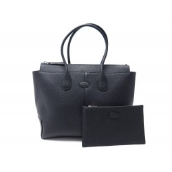 NEUF SAC A MAIN TOD'S DI BAG LARGE EN CUIR NOIR POCHETTE LEATHER HAND BAG 2200€