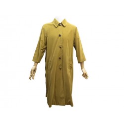 VINTAGE MANTEAU HERMES TRENCH A BOUTONS CORNE D'ABONDANCE M 48 JAUNE COAT 4000€