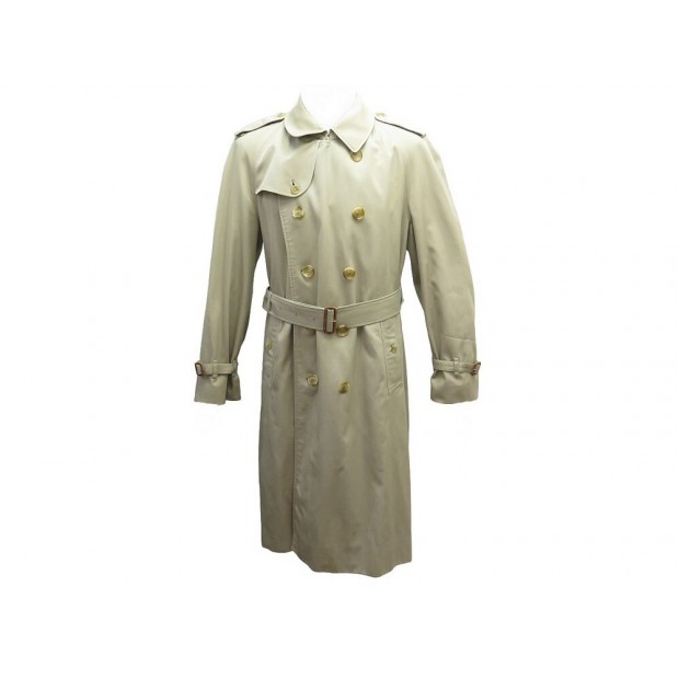 VINTAGE MANTEAU BURBERRYS IMPERMEABLE TRENCH E56808/2 L 54 BEIGE COAT 1550€