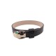 NEUF BRACELET BULGARI NICE TO HAVE A SERPENTI 16-18 EN CUIR NOIR BANGLE 450€