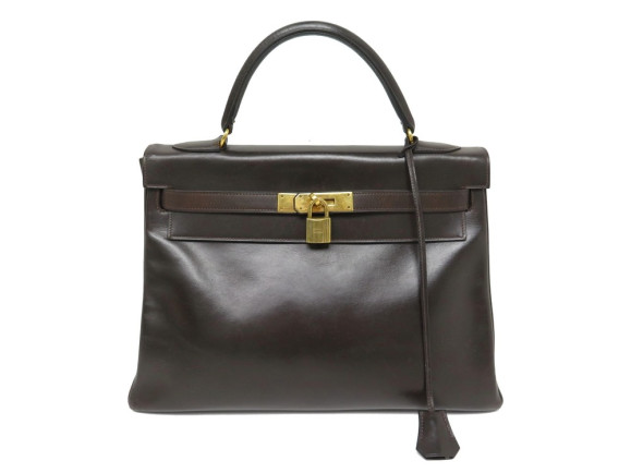 sac a main hermes kelly 32 retourne en cuir