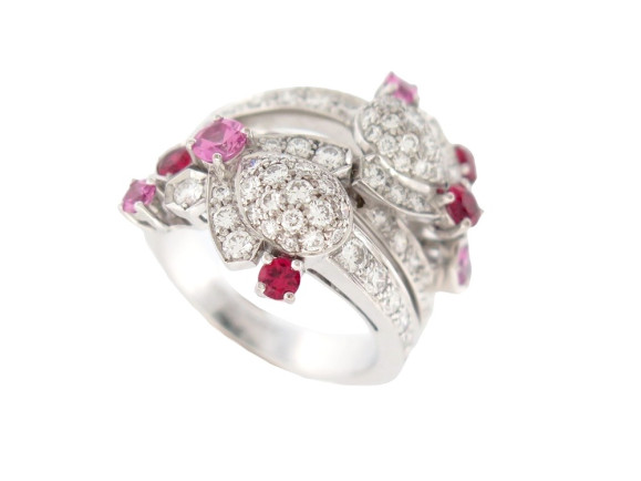 bague chaumet bee my love or blanc 18k diamant 1.1ct