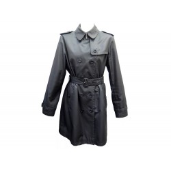 MANTEAU TRENCH BURBERRY HERITAGE COURT NOIR TAILLE 42 L BLACK JACKET COAT 1990€