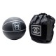 NEUF COLLECTOR BALLON DE BASKET CHANEL 2004 EN CAOUTCHOUC NOIR BLACK SPORT BALL