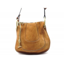 SAC A MAIN CHLOE HOBO HAYLEY 3S1215 DAIM CAMEL BANDOULIERE SUEDE HANDBAG 1295€