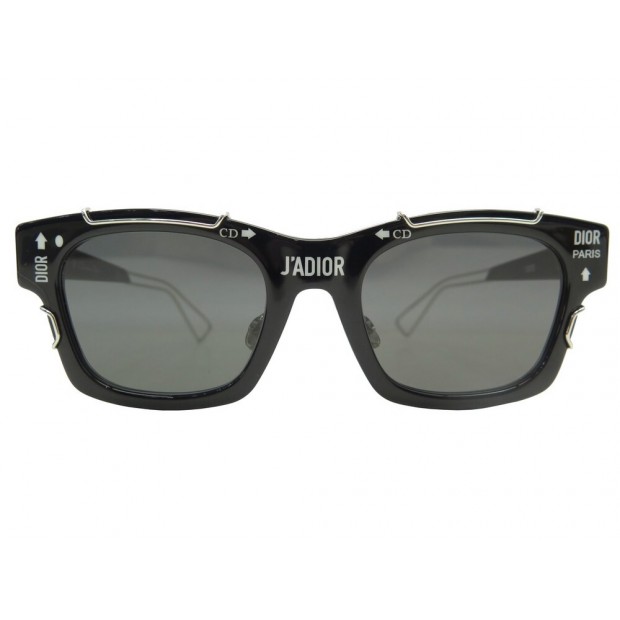 LUNETTES DE SOLEIL DIOR J'ADIOR LOGO CSA2K EN PLASTIQUE NOIR SUNGLASSES 450€