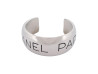 bracelet chanel manchette logo 1996 t17 metal