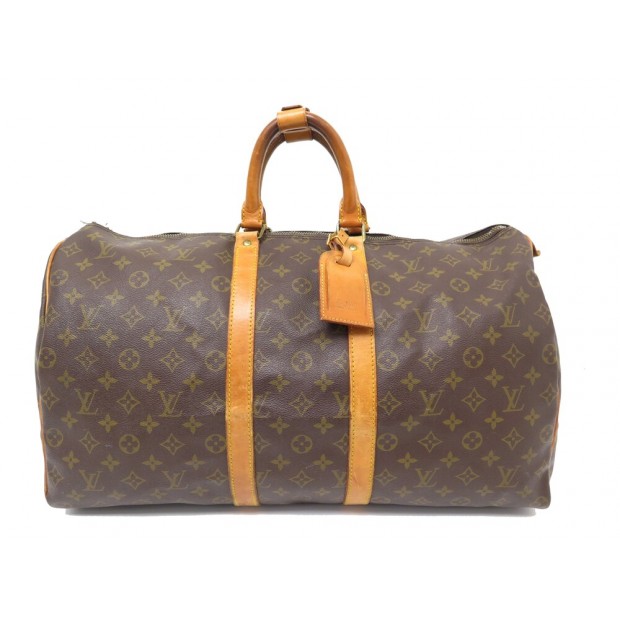 VINTAGE SAC DE VOYAGE LOUIS VUITTON KEEPALL 50 TOILE MONOGRAM TRAVEL BAG 1400€