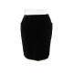 VINTAGE JUPE CHANEL CHAINE DORE EN VELOURS NOIR 38 M BLACK VELVET SKIRT 4500€