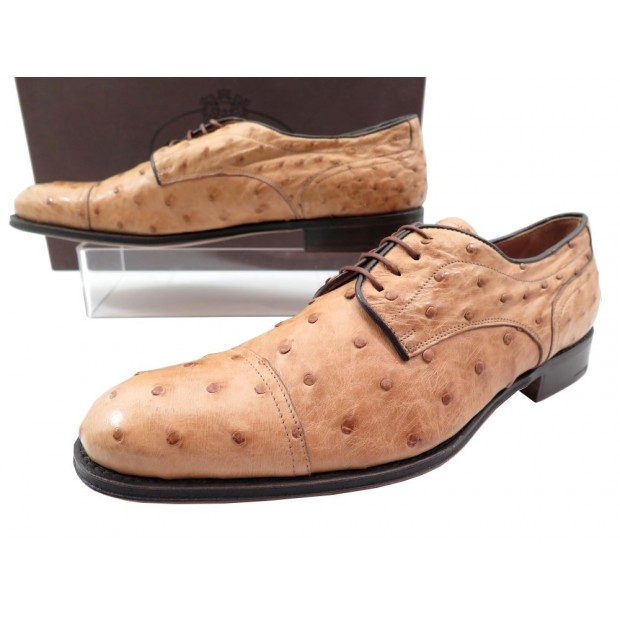 NEUF CHAUSSURES CHURCH S PENELOPE DERBY 40 CUIR D AUTRUCHE OSTRICH SHOES 900€