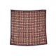 NEUF FOULARD HERMES BOLDUC AU CARRE SOIE MARRON CARRE 90 LATHAM SCARF NEW 460€