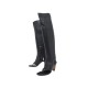 NEUF BOTTES CHANEL LOGO RUNWAY OVER THE KNEE G28185 37 CUIR SHOES BOOTS 1800€