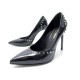 CHAUSSURES SAINT LAURENT 366706 BLACK STUD ESCARPINS CLOUTES 38.5 SHOES 930€