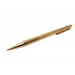 VINTAGE STYLO BILLE CARTIER MUST II GODRON ST150090 EN PLAQUE OR GOLDEN PEN 320€