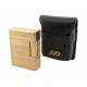 VINTAGE BRIQUET ST DUPONT LIGNE 1 EN PLAQUE OR ETUI EN CUIR GOLDEN LIGHTER 985€