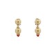 NEUF BOUCLES D'OREILLES FRED PENDANTES EN OR JAUNE 18K YELLOW GOLDEN EARRINGS