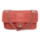 SAC A MAIN CHANEL UP IN THE AIR PERFORATED TIMELESS A67652 CUIR ROUGE BAG 8000€