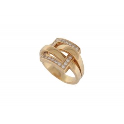 BAGUE BOUCHERON DECHAINEE EN OR JAUNE 18K DIAMANTS 0.44CT 56 GOLDEN RING 8800€